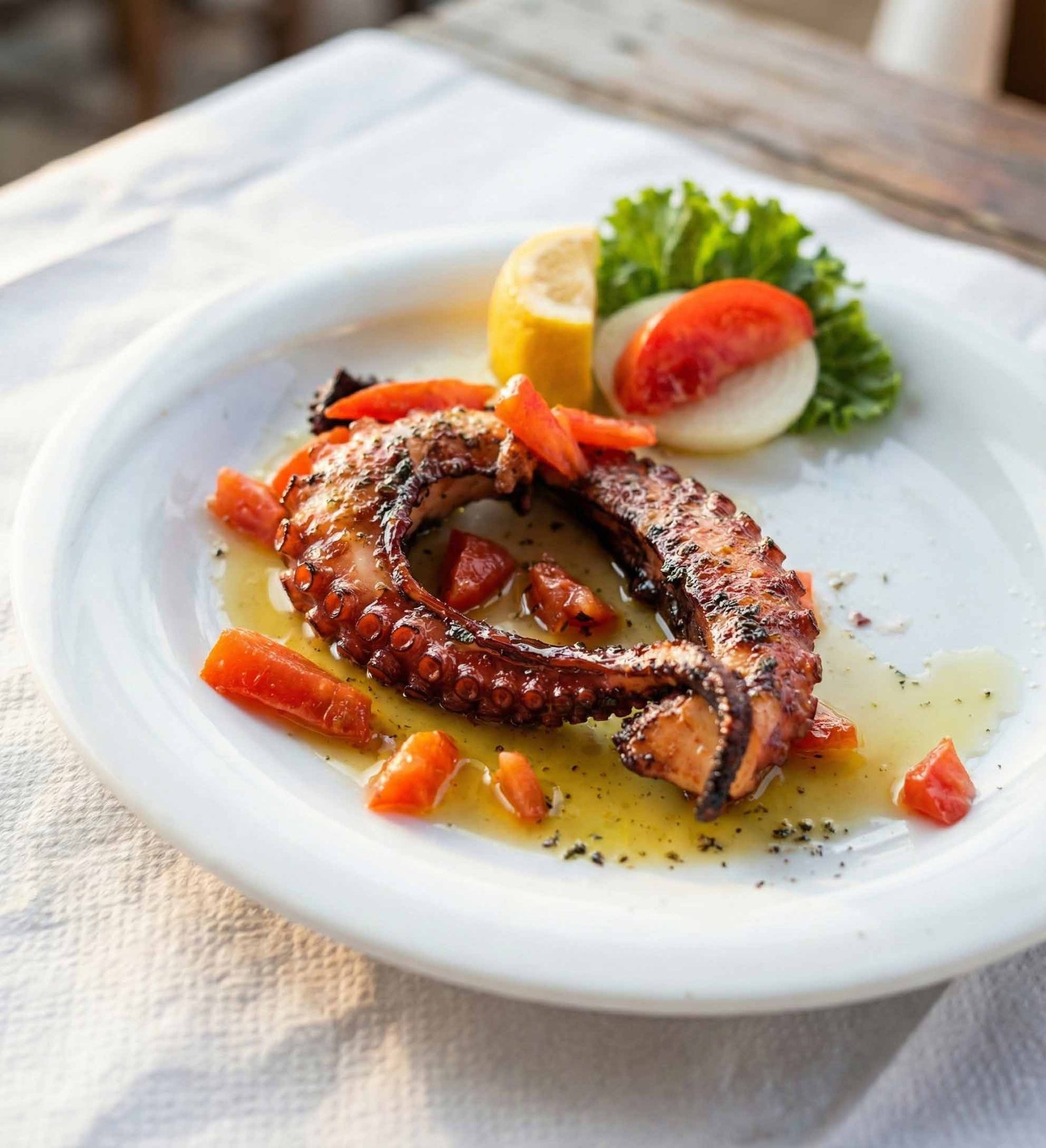 Grilled octopus